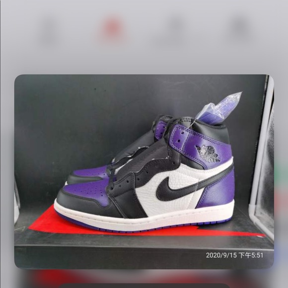 Jordan 1 court purple
